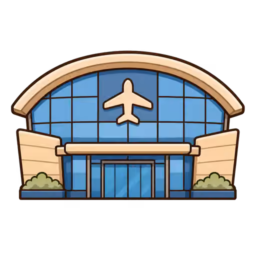 Ilustraci&oacute;n de un aeropuerto